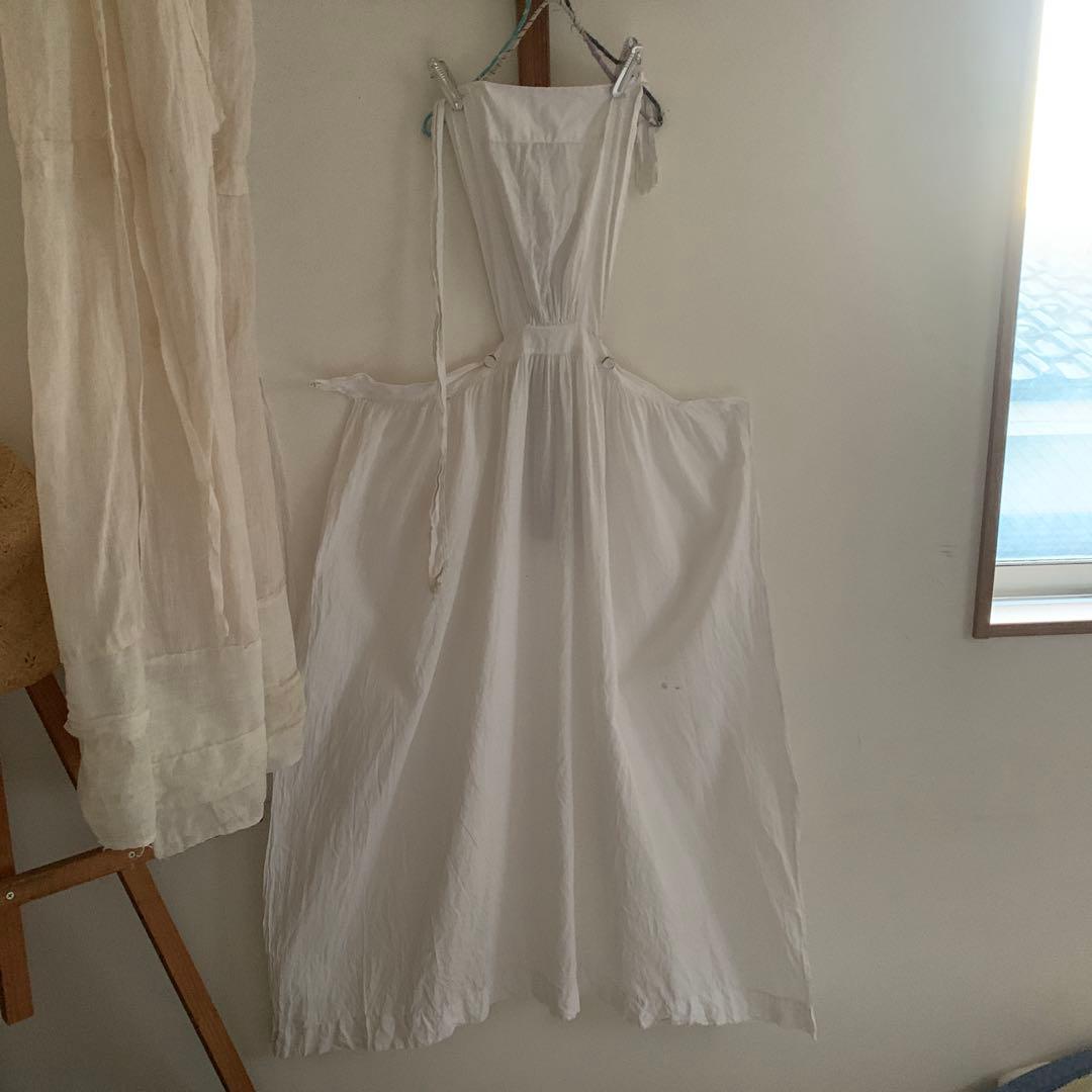 フランス購入　アンティーク　エプロン