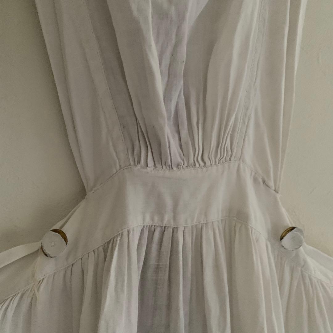 フランス購入　アンティーク　エプロン