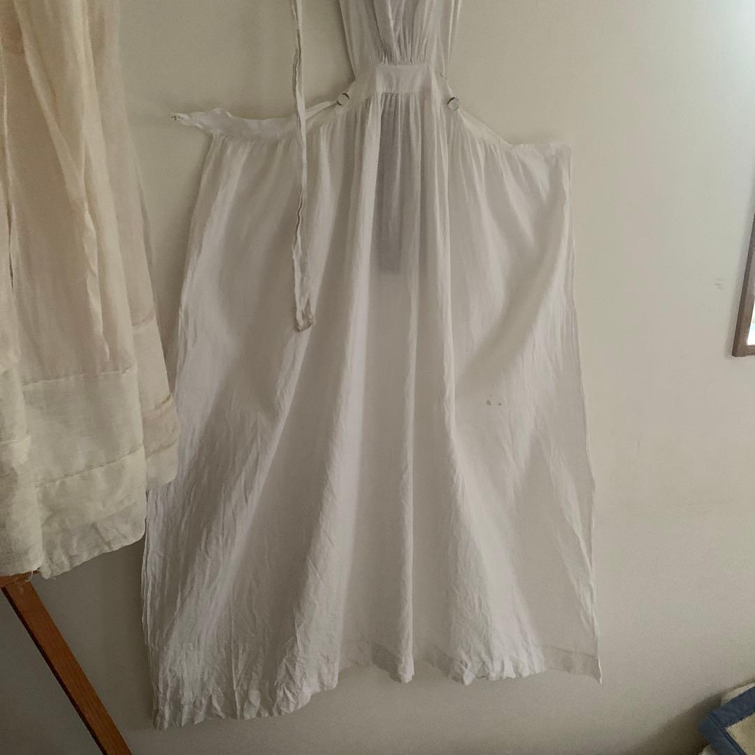 フランス購入　アンティーク　エプロン