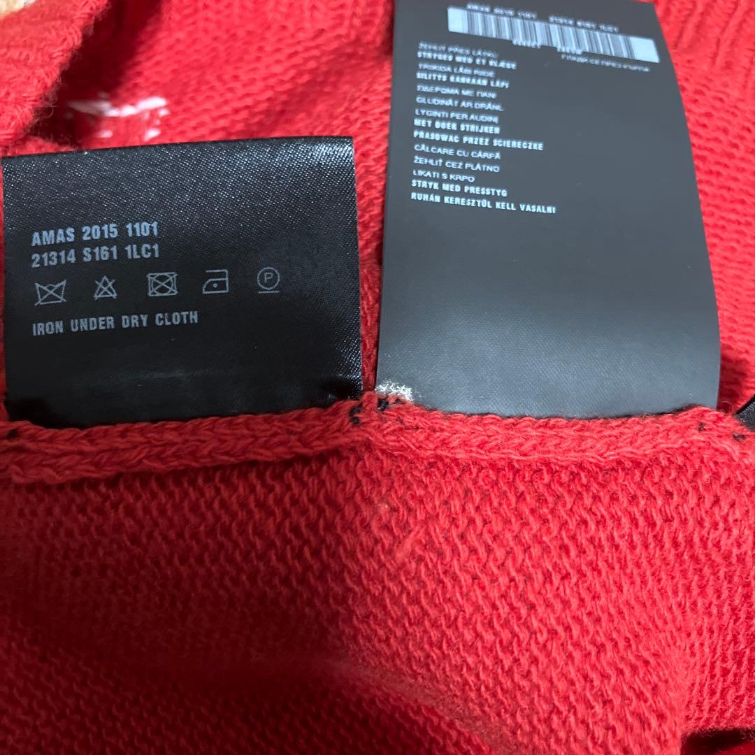 PRADA プラダ 16ss ラビット柄 カシミヤ混ニットスカート　レッド　XL