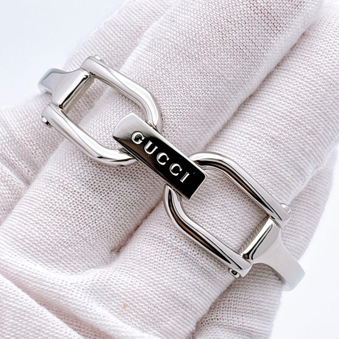 【美品・電池新品】GUCCI 1500L ダイヤ ピンク シェル GG