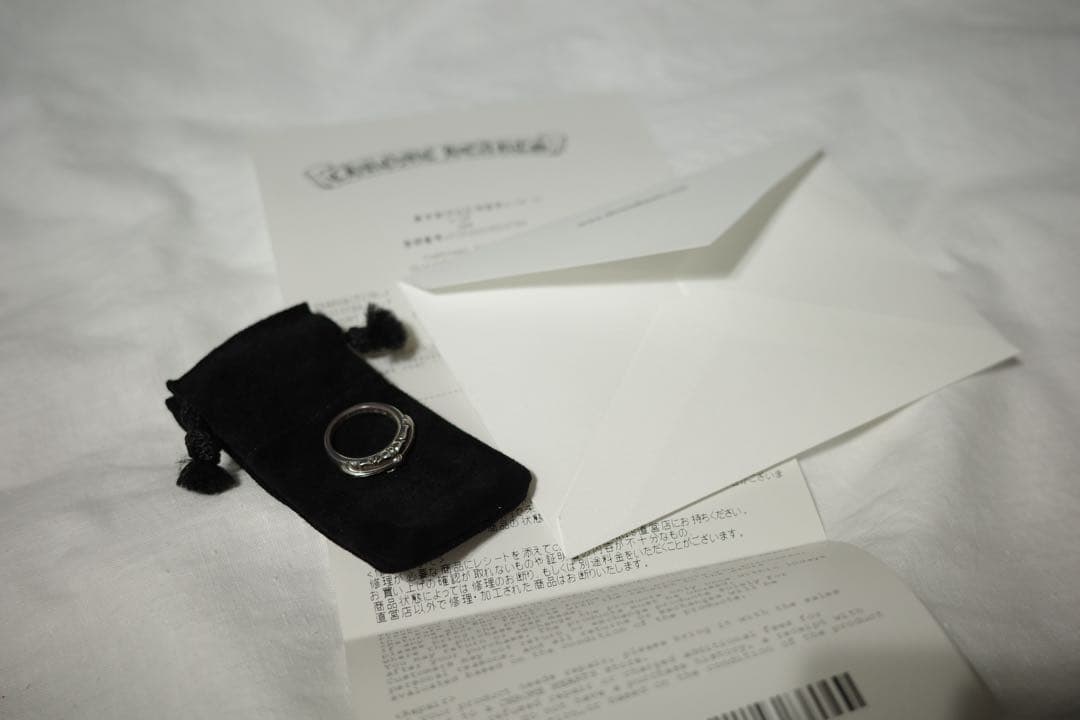 【インボイス有】クロムハーツ ベイビークラシックフローラルクロスリング　US5