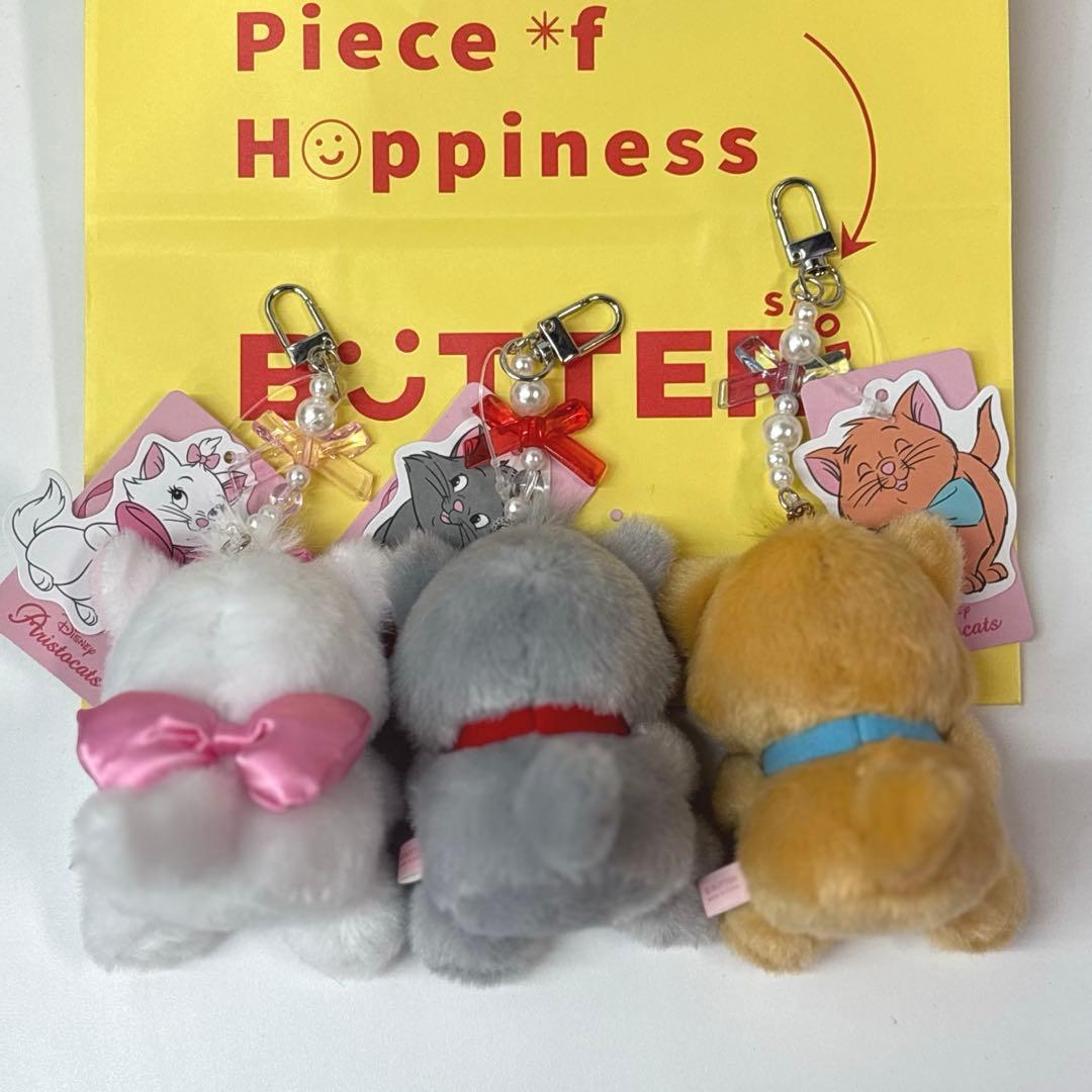 【韓国限定】 ディズニー コラボ　マリーちゃん　おしゃれキャット キーホルダー
