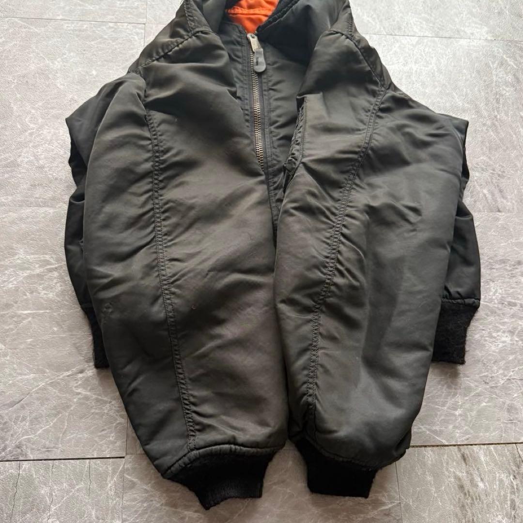 USA製　MA-1 ボンバージャケット　短丈　リバーシブル　ヴィンテージ