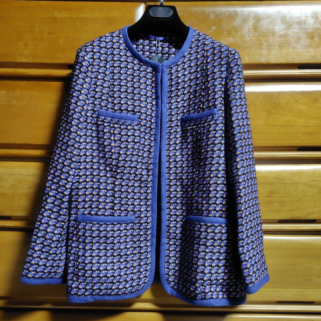 ニニ　ETRO 青とオレンジのツイードジャケット 　新品未使用♡