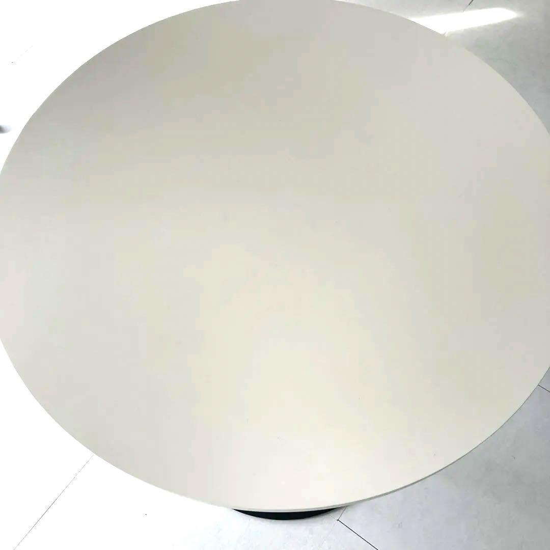 美品　カフェテーブル ホワイト 円形60