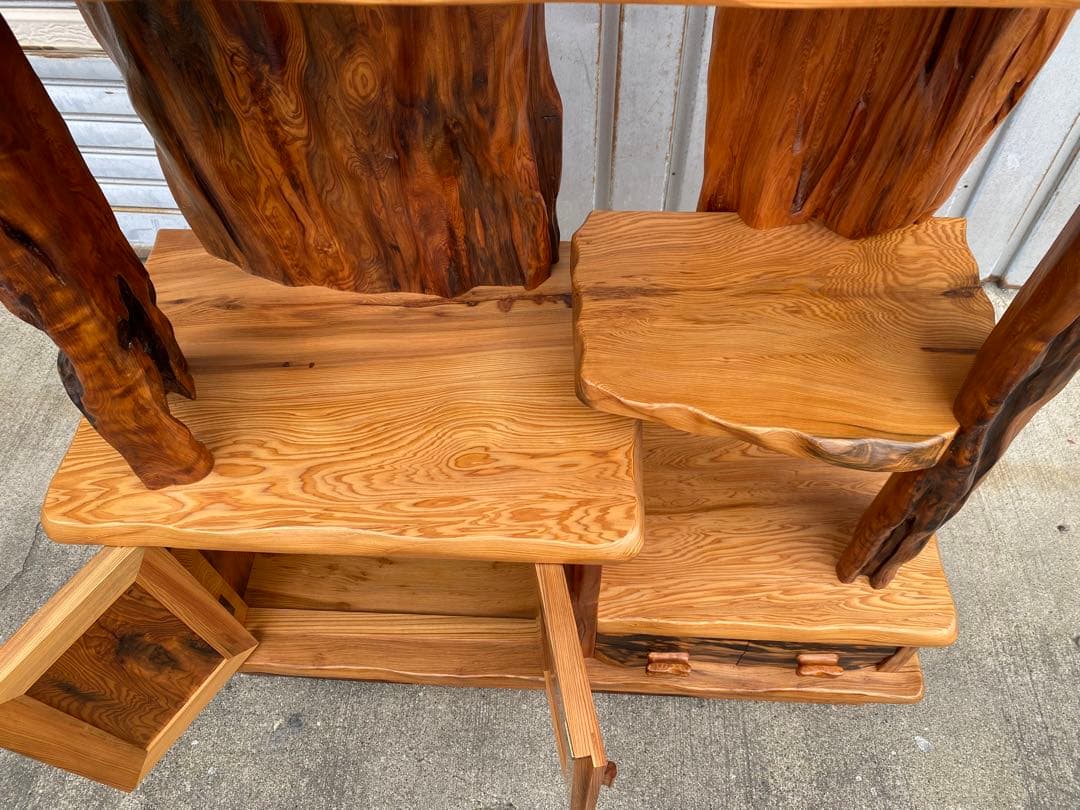 希少⭐︎世界遺産⭐︎屋久杉　飾り棚　収納棚　和家具　茶棚　天然木　幅約90cm