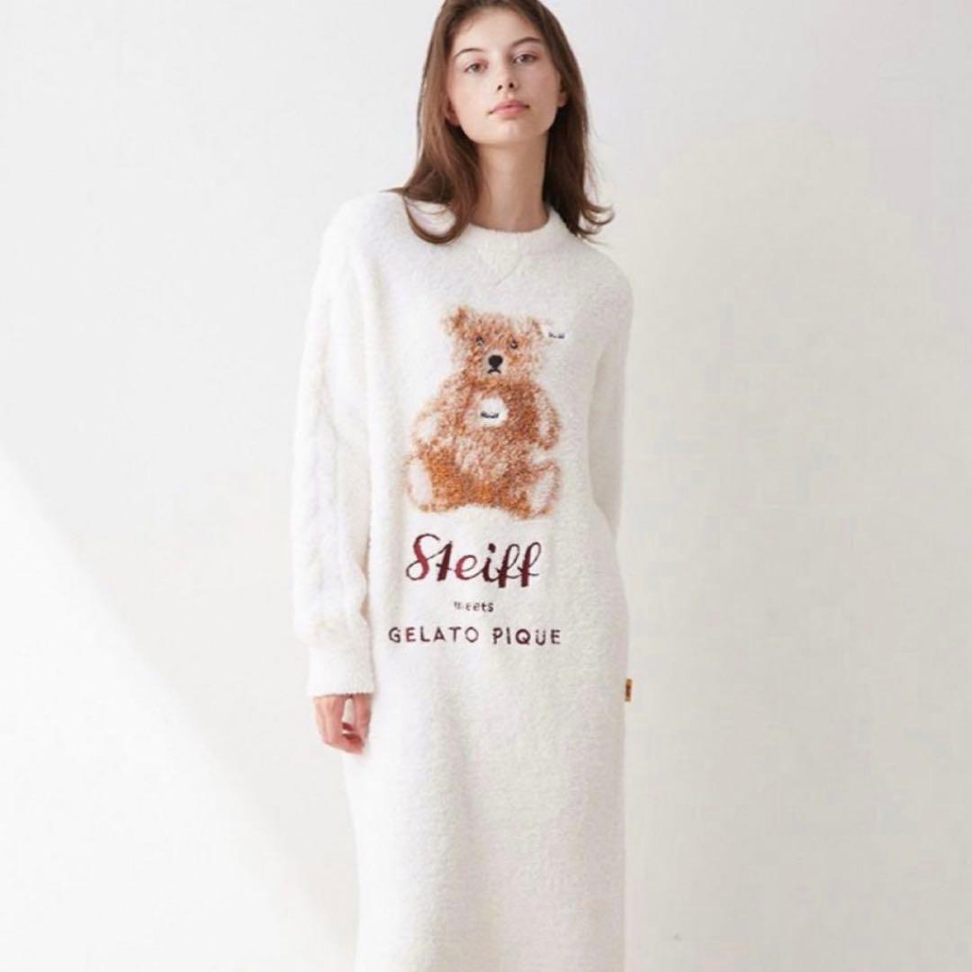 ジェラートピケ　ワンピース ベアー　くま