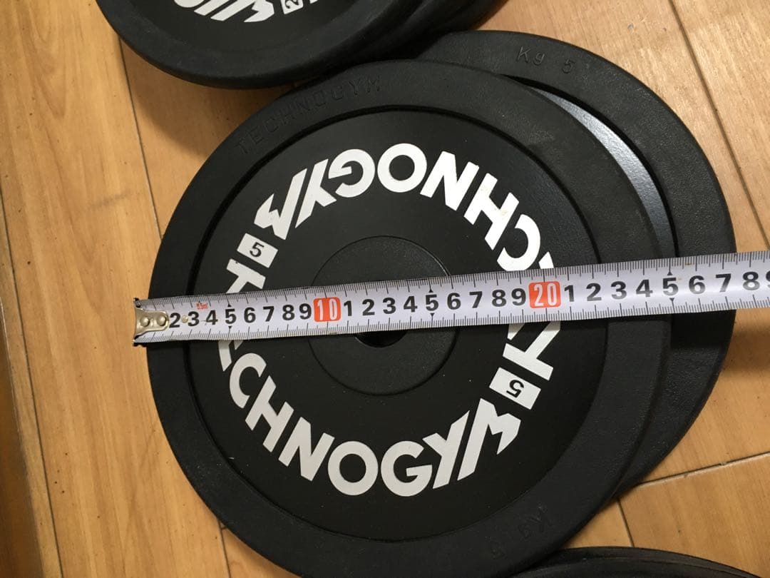 TECHNOGYMバンパープレート穴径／Φ28mm 計42.5kg