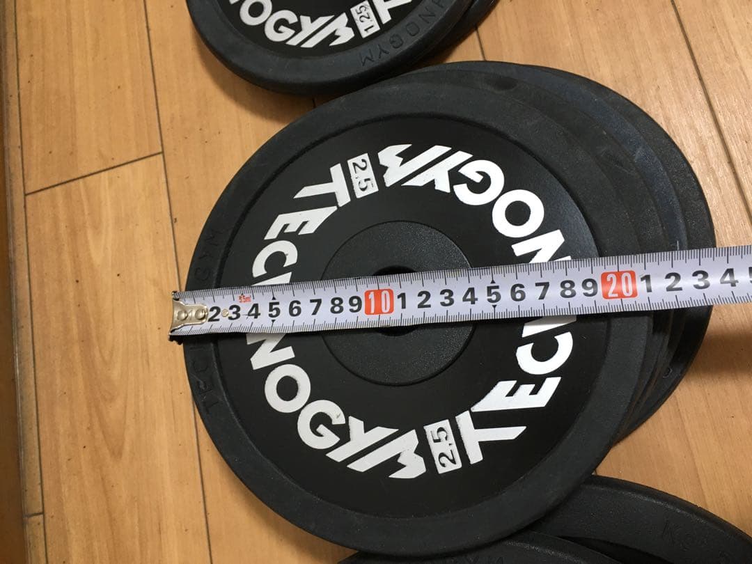 TECHNOGYMバンパープレート穴径／Φ28mm 計42.5kg