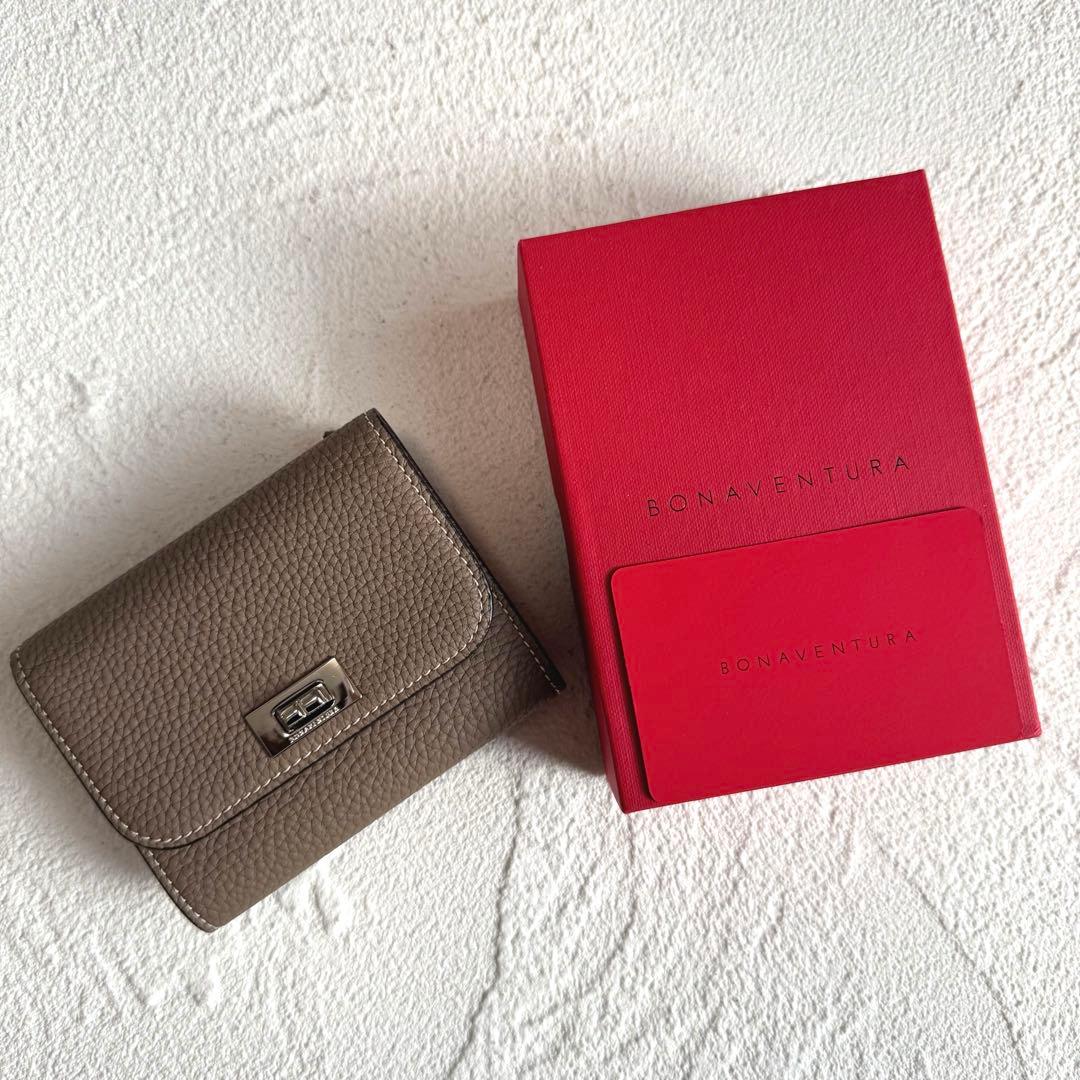 新品未使用 ボナベンチュラ ベアトリーチェ トリフォールド 財布 エトープ