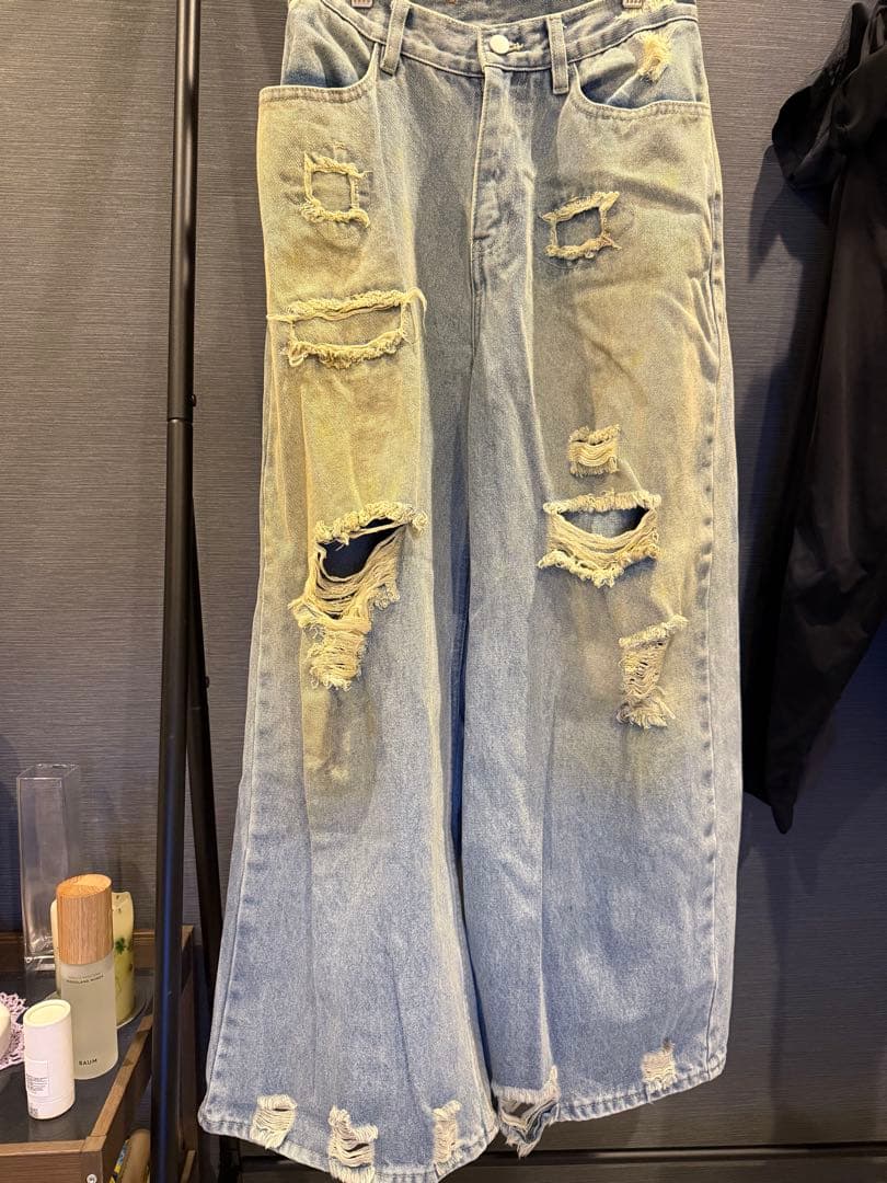 ★試着のみ★knuth marf ダメージデニム xs