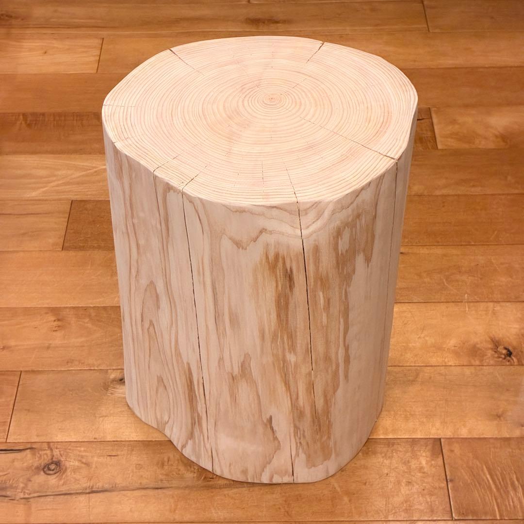 檜　丸太　椅子　スツール　No.1434