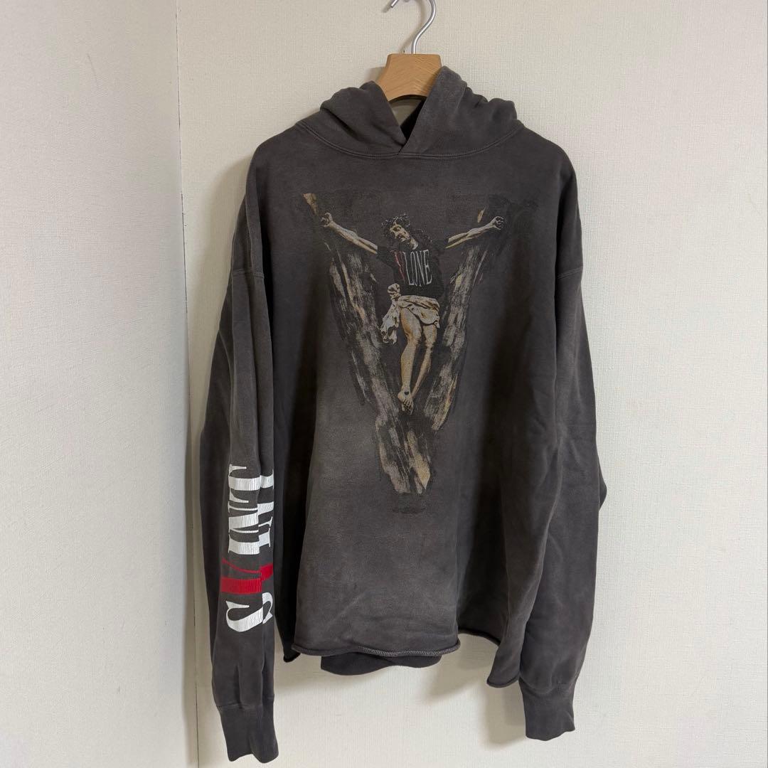 SAINT MICHAEL VLONE　パーカー　XL　ヴィンテージ加工
