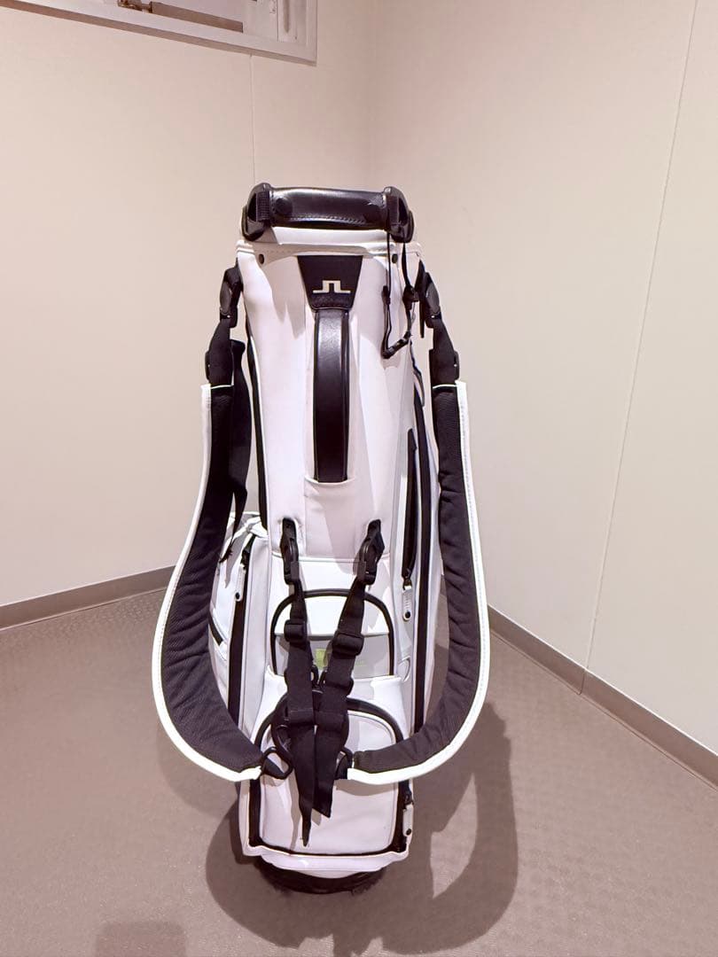 【美品】Vessel × J.Lindebergホワイトキャディバッグ　9型