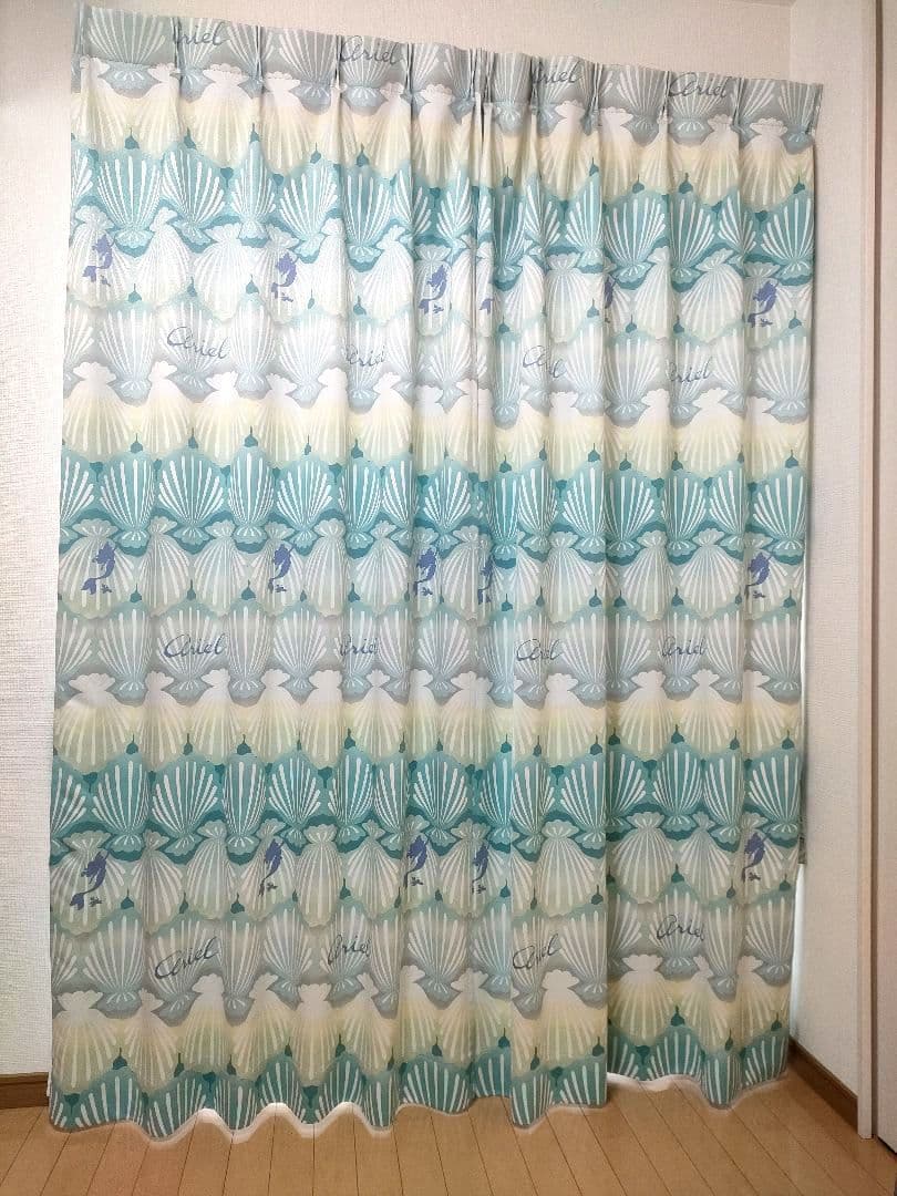 ディズニー プリンセス アリエル シェル 遮光2級　２枚セット