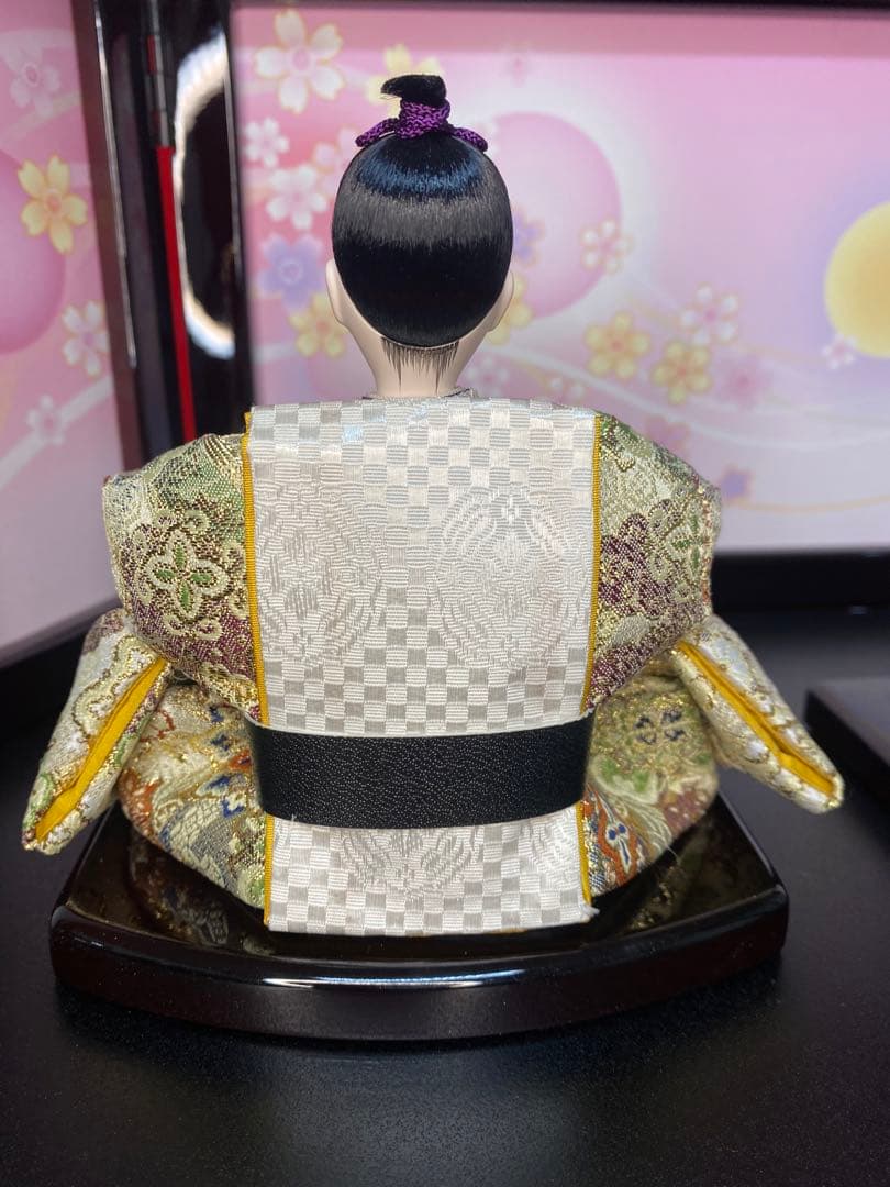 雛人形　親王飾り収納セット・頭　元光　作・間口約４５×奥行約２７×高さ約４０㎝