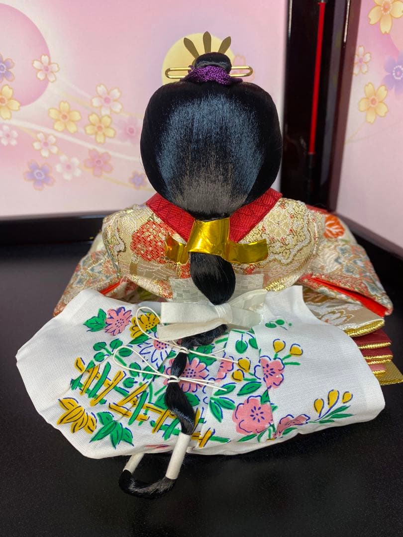 雛人形　親王飾り収納セット・頭　元光　作・間口約４５×奥行約２７×高さ約４０㎝