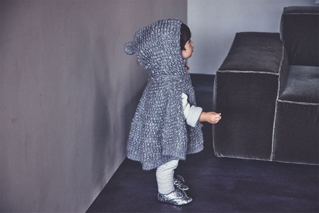 アウター MARLMARL polka 2 light grey