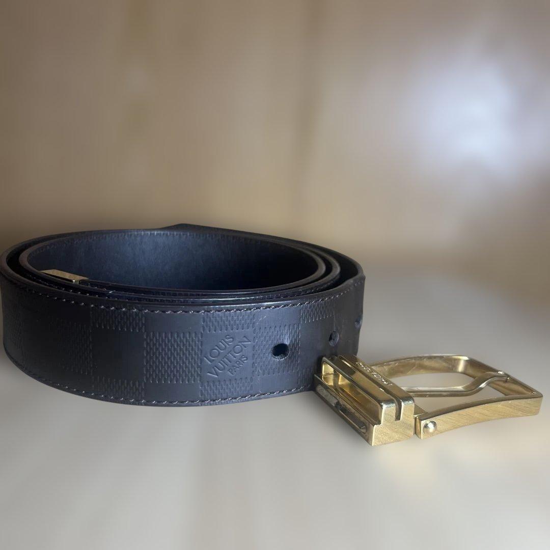 リ*ウ様 Louis Vuitton ベルト 本体 レザーのみ 金具外れ ジャン