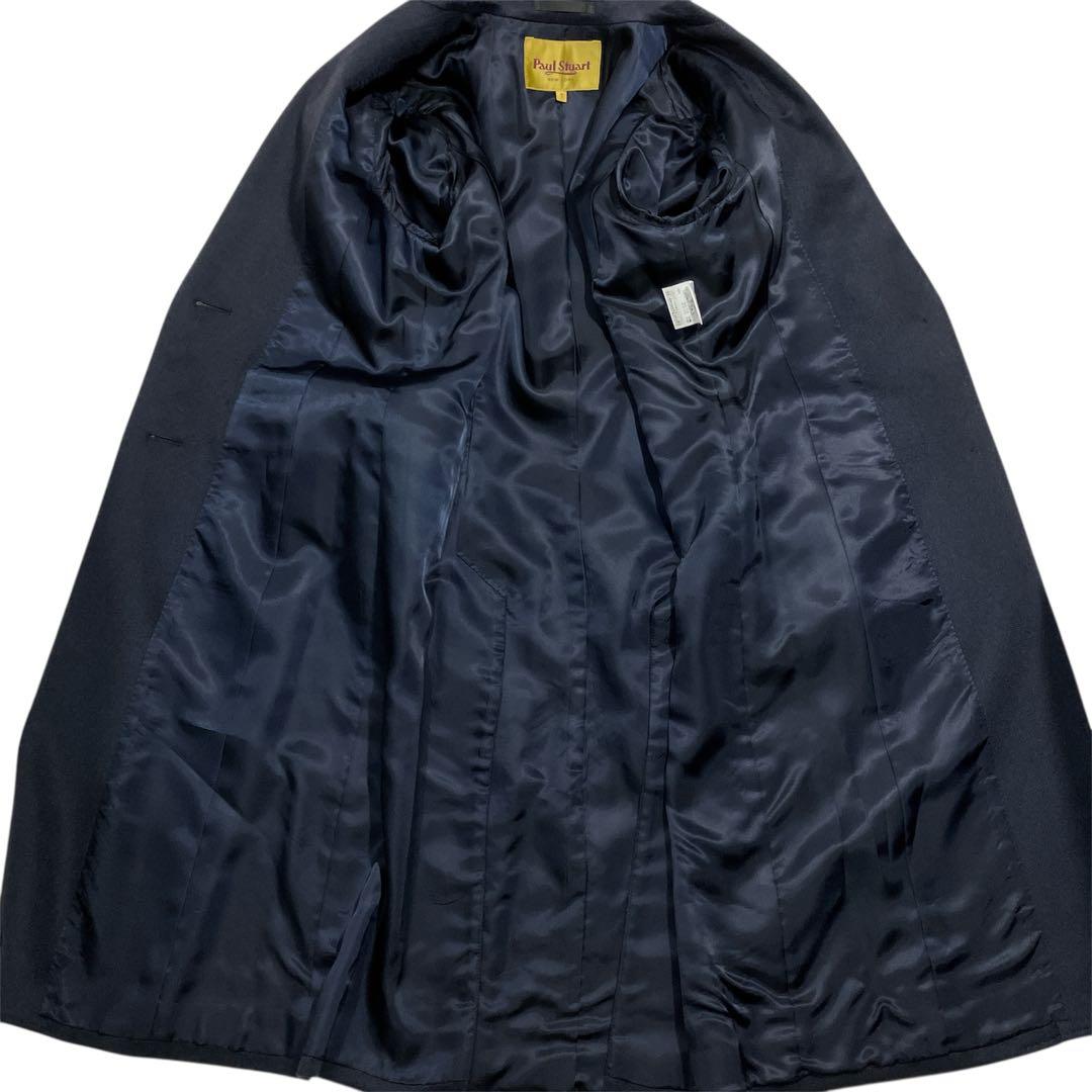 【溢れる高級感】ポールスチュアート　カシミヤ100% ロングチェスターコート