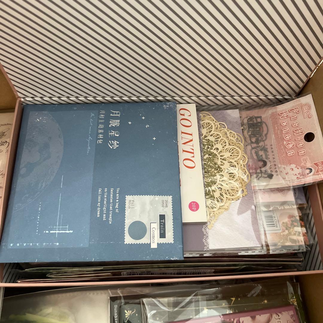 大容量　まとめ売り　コラージュ素材　ペーパー　マスキングテープ