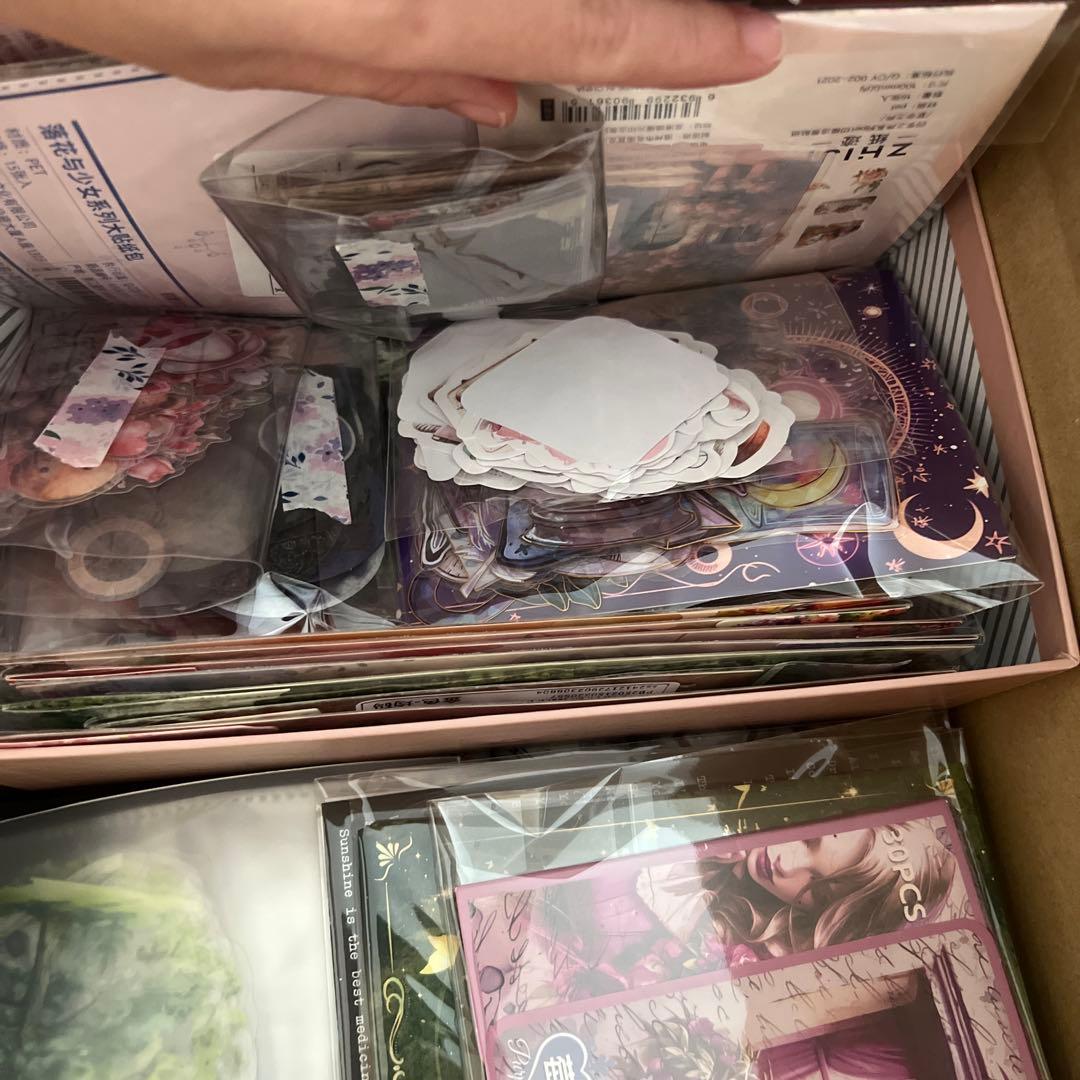 大容量　まとめ売り　コラージュ素材　ペーパー　マスキングテープ