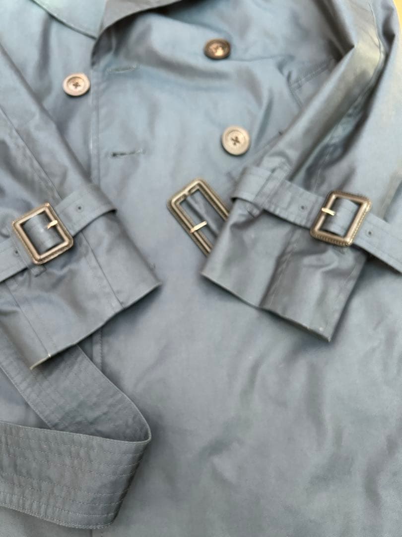 【美品】Burberryブラックレーベル トレンチコート 青