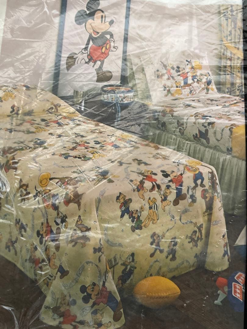 レア☆ 未開封品　フラットシーツ　ディズニー ビンテージ シーツ