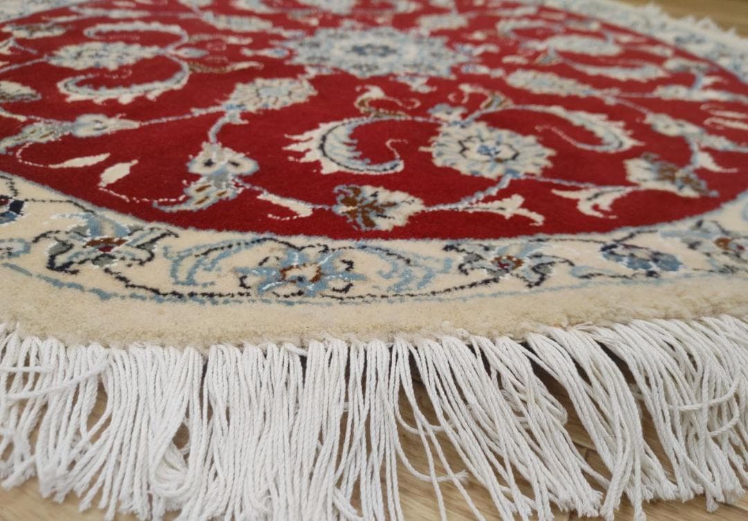 ペルシャ絨毯 ナイン Naein 9La 新品 100x100 ウール