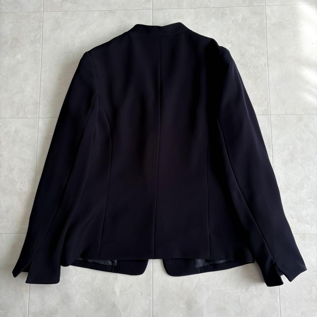 美品✨ユナイテッドアローズ ノーカラージャケット パンツ セットアップ 紺 40