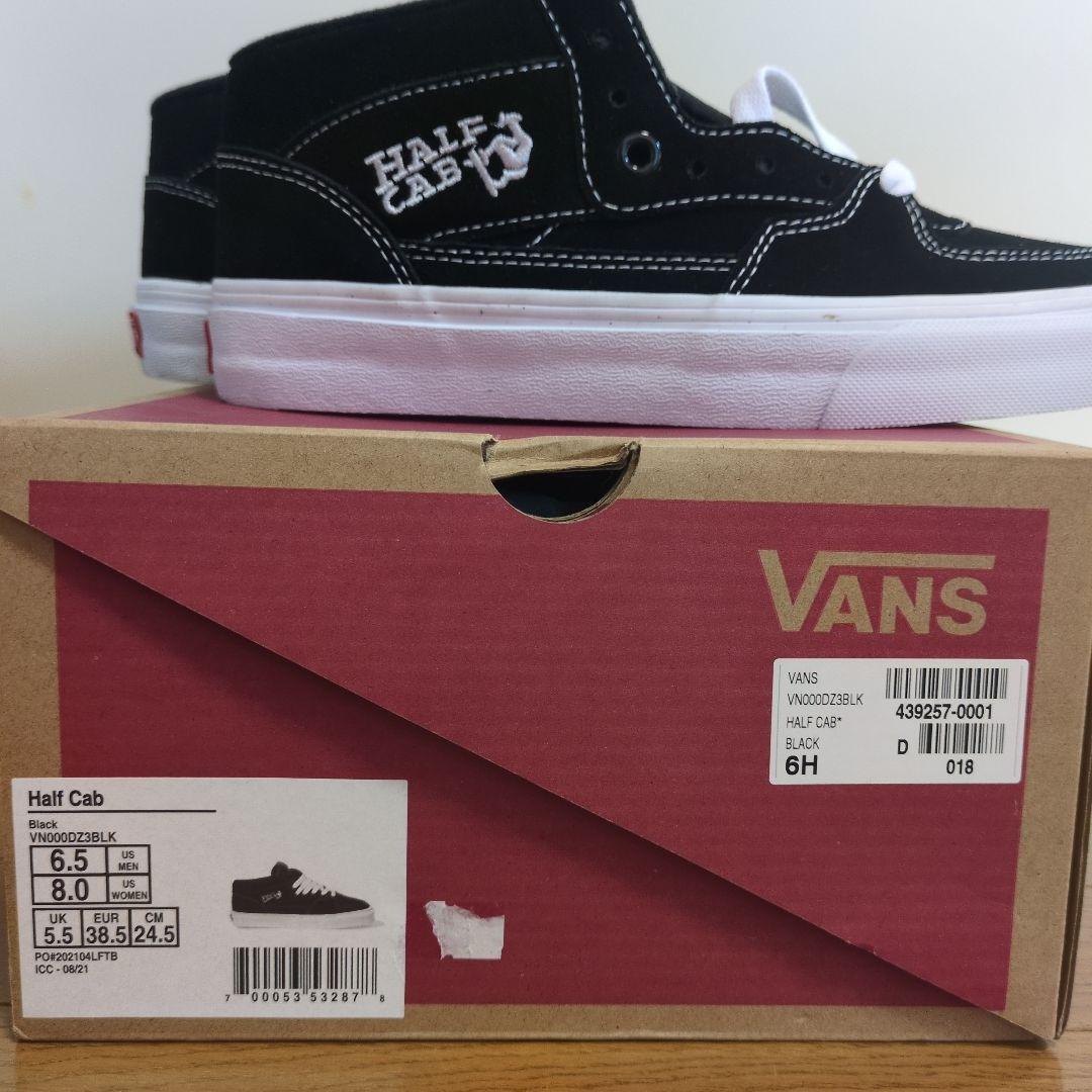 VANS Half Cab ブラック 24.5 新品未使用（タグ付き）