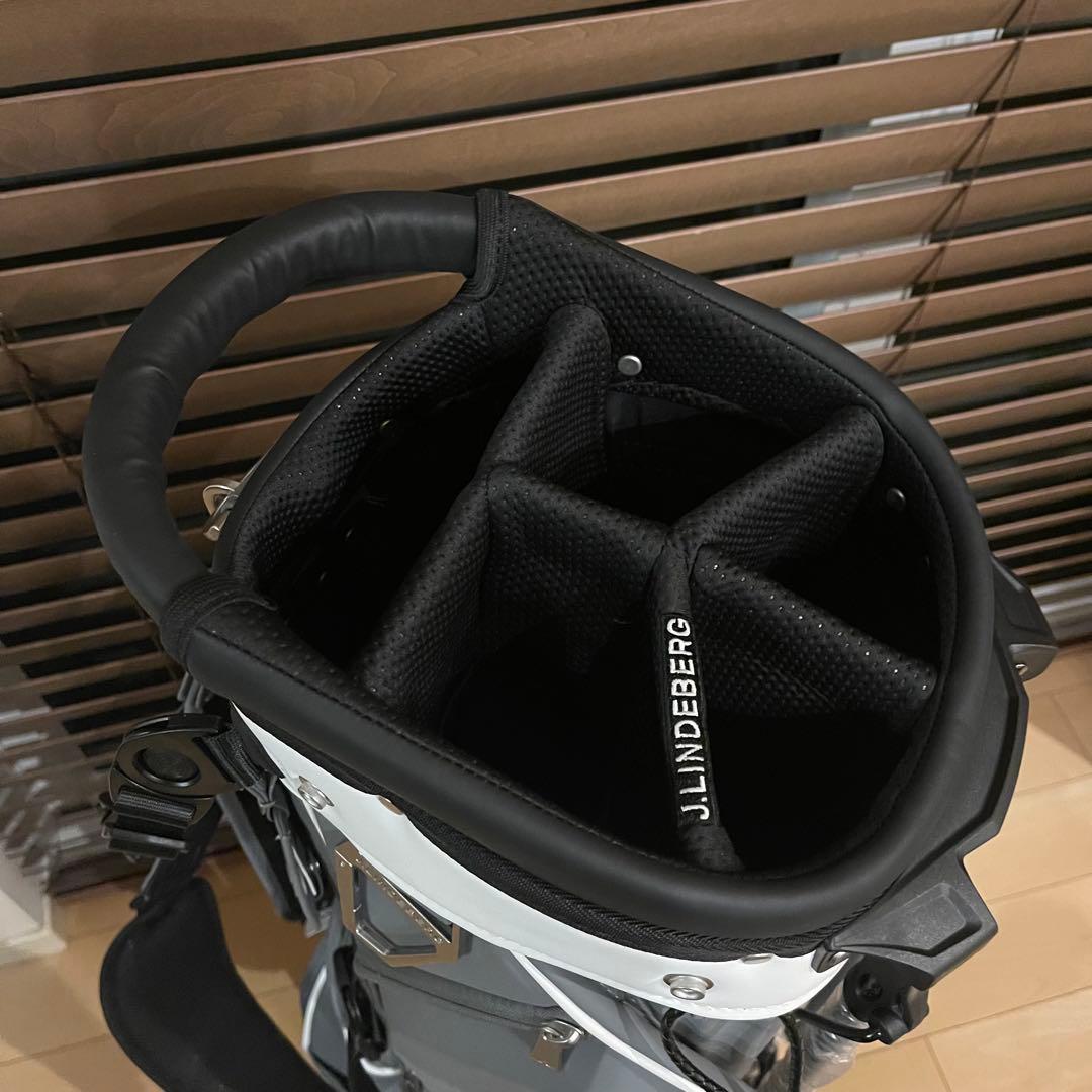 新作J.LINDEBERG ジェイリンドバーグ 高級 キャディバッグ カーボン灰