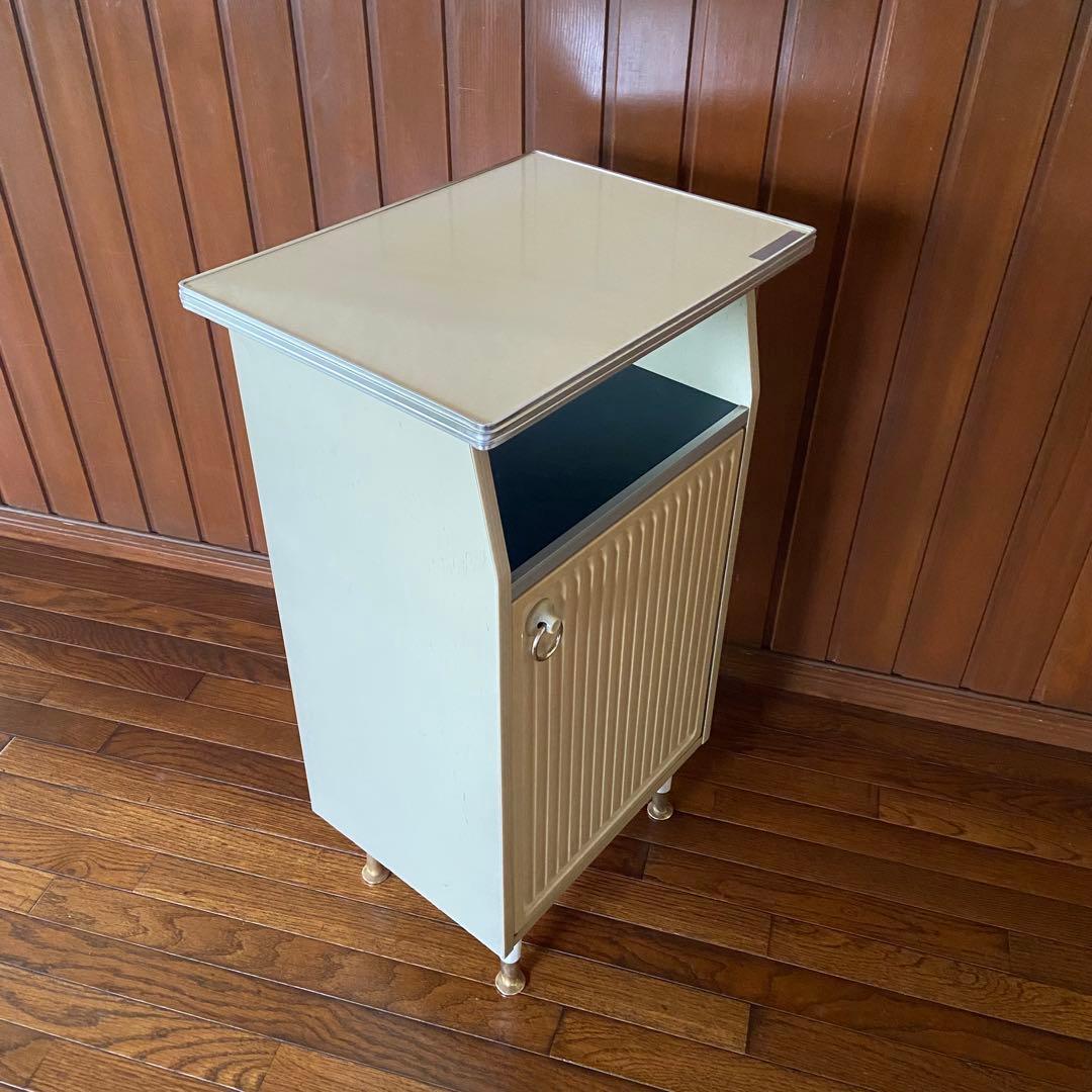 昭和レトロ　電話台　収納棚　サイドラック　チェスト