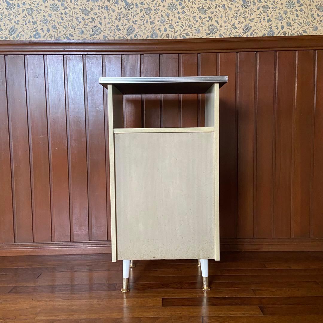 昭和レトロ　電話台　収納棚　サイドラック　チェスト