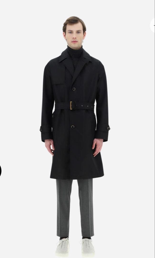 美品　ヘルノ　HERNOメンズ　トレンチコート　近年モデル　クリーニング済み