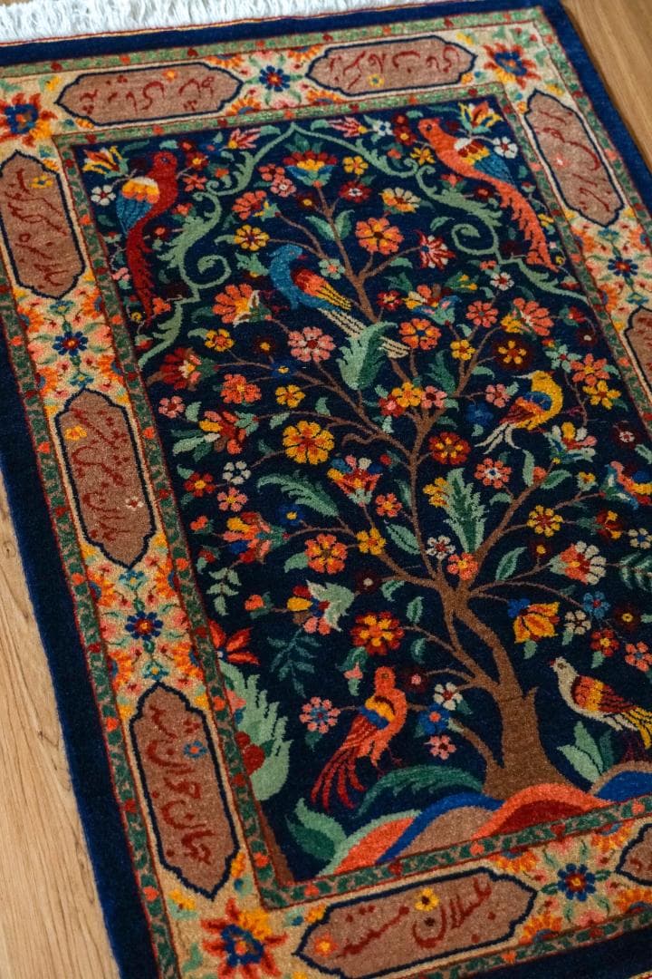 115×82cm　 ペルシャ絨毯 バラミン産 絨毯 waramin