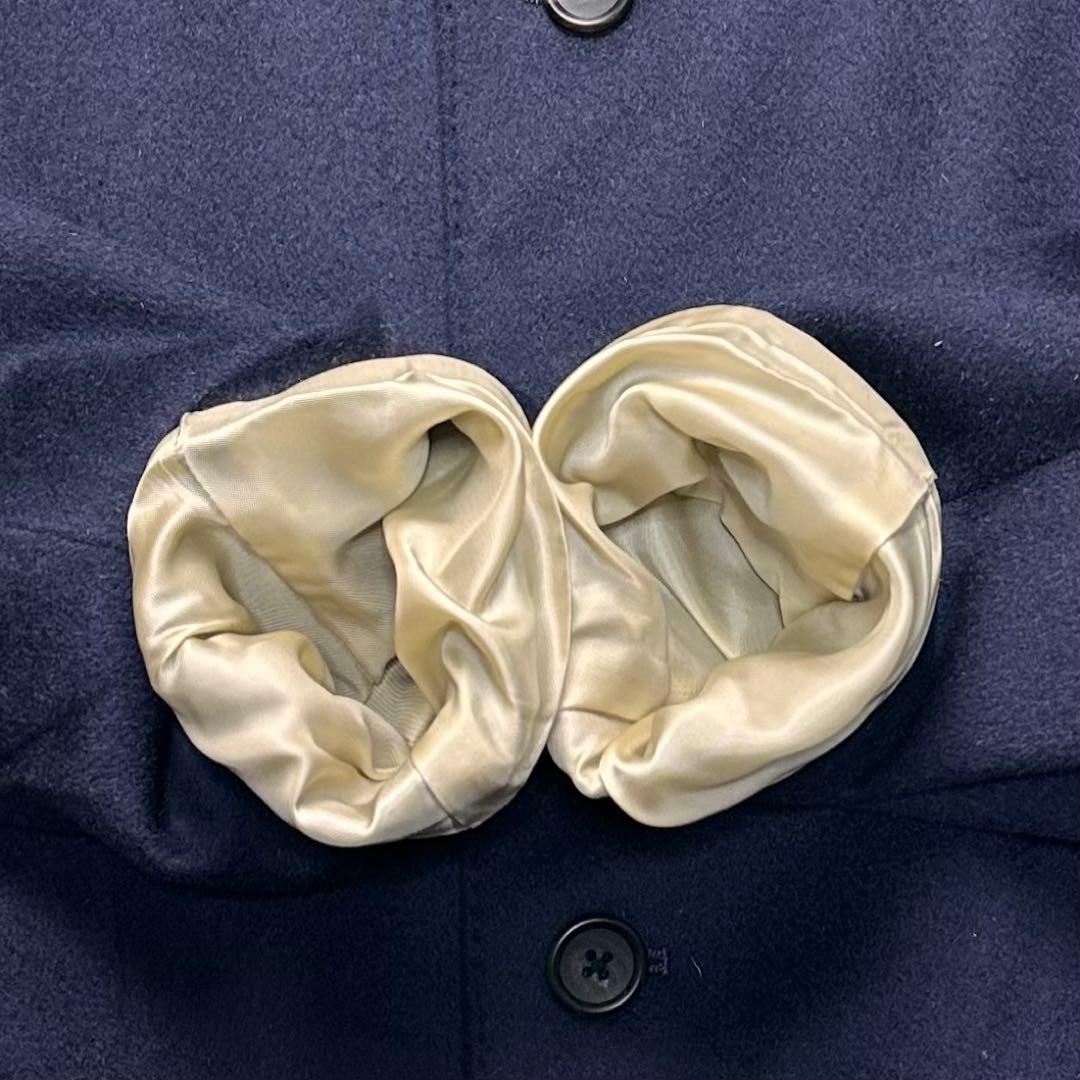 専用 未使用級 ポールスミス カシミヤ×ミンク混 薔薇柄 ステンカラーコート M