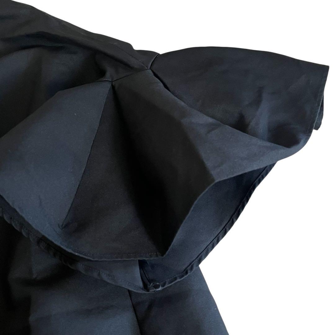 美品 Heve へイヴ フィンスリーブ fin フレア ブラック