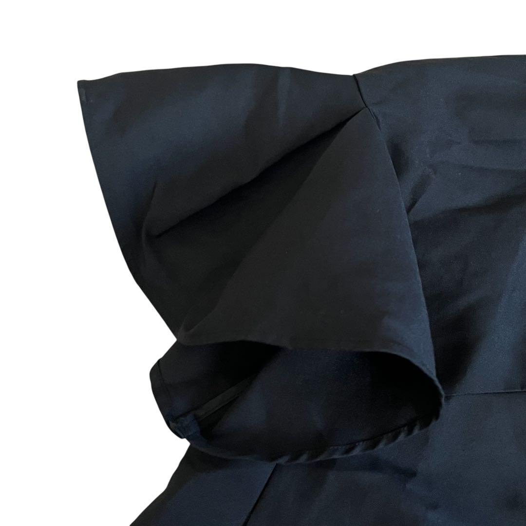 美品 Heve へイヴ フィンスリーブ fin フレア ブラック