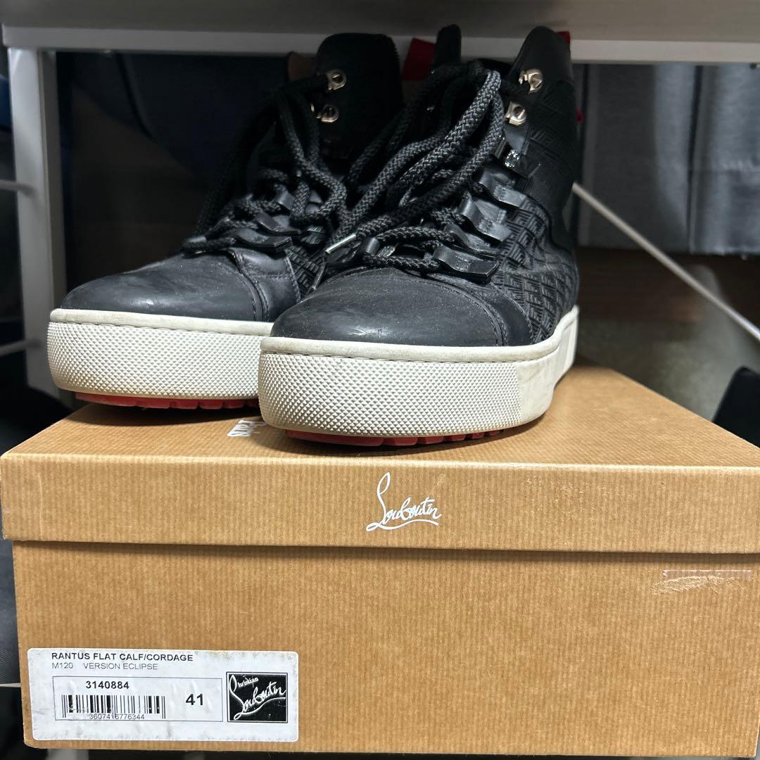 クリスチャンルブタン　ハイカットスニーカー ブラック 41