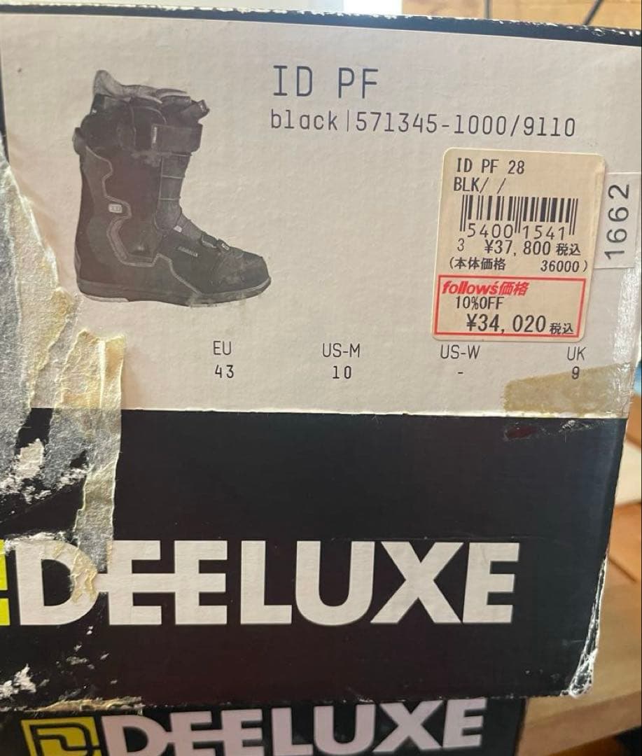 「DEELUXE（ディーラックス） ID PF スノーボードブーツ サイズ 28
