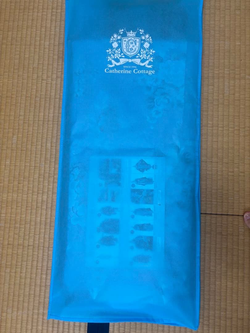 キャサリンコテージローズモーブ×黒 花柄簡単着付け着物 袴160cm 肌襦袢付き