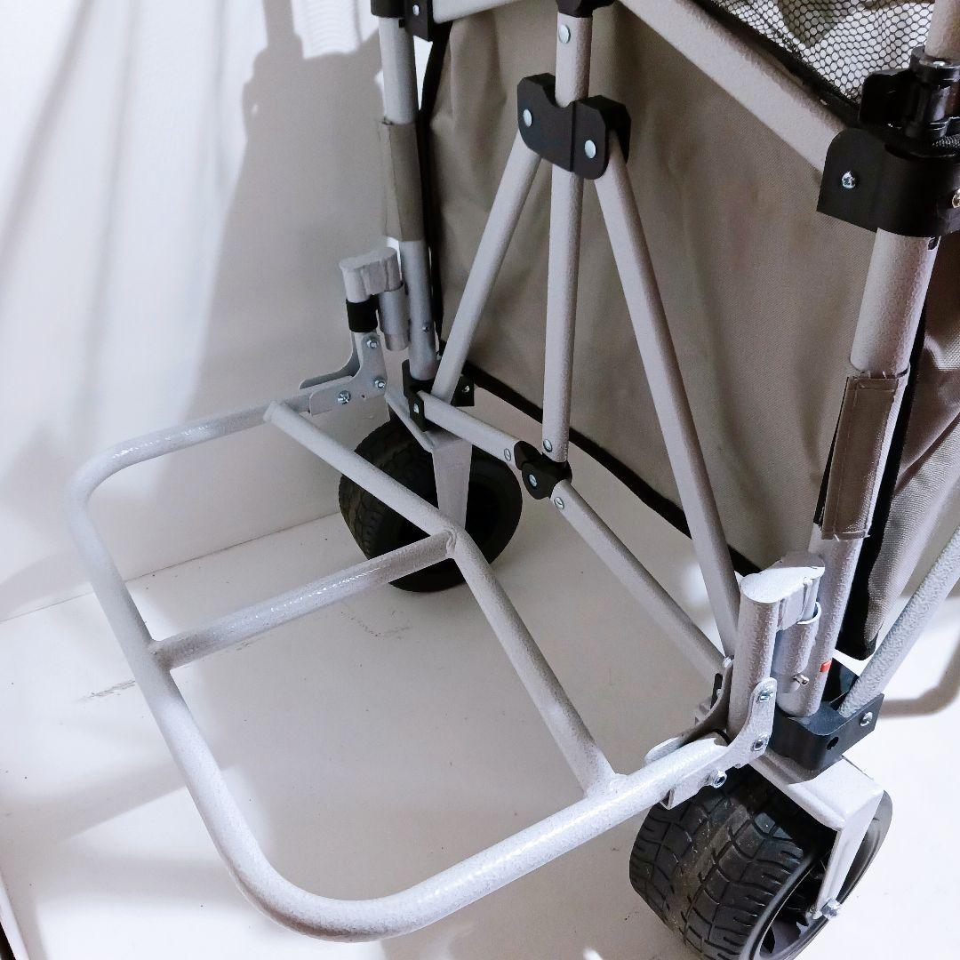 ライシン アウトドアワゴン リアキャリア付き 折り畳み キャリーカート