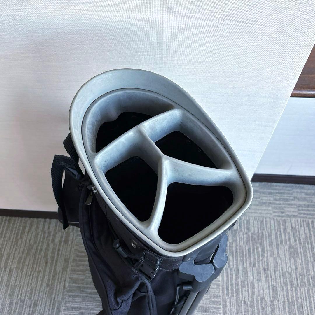 ナイキ ゴルフ キャディバッグ 軽量 スタンド式 自立 ブラック 8.5 5分割