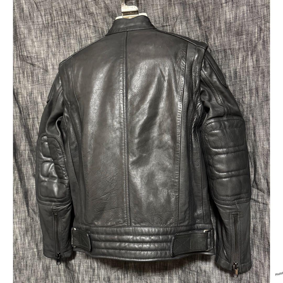 定価115500円 DIESEL 牛革　カウレザー　シングルライダース　S 黒