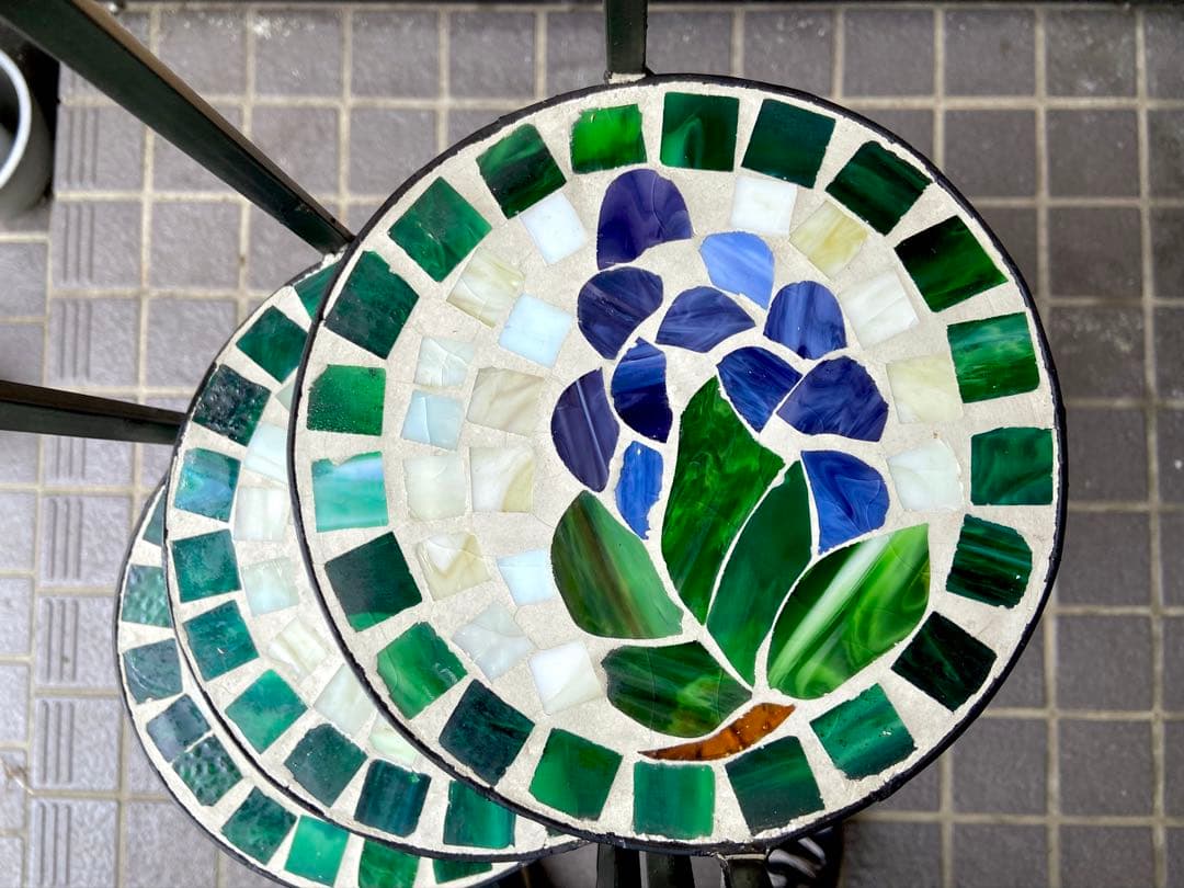 アイアン花台スタンド6段／室内使用 美品／折畳み可 高さ110cm 〜札幌白石区