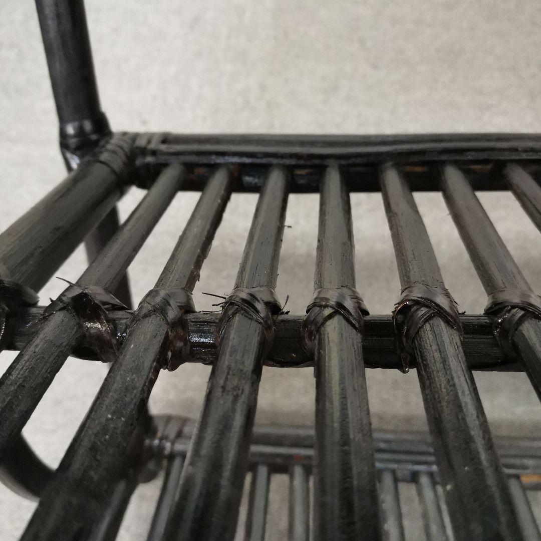 レトロ★ラタン製★3段ラック★1985年MFC記念品S賞★小物置き場に最適