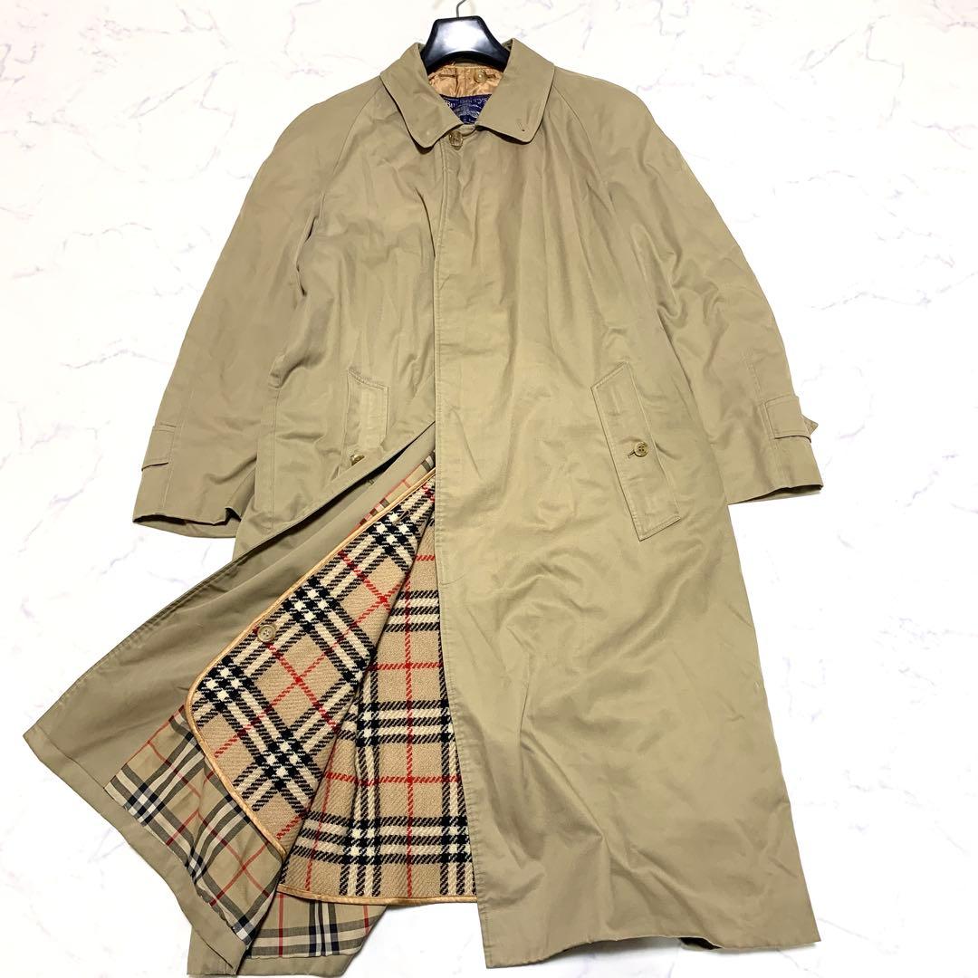バーバリーズ 英国製 ステンカラーコート ノバチェック ライナー ベージュ 48