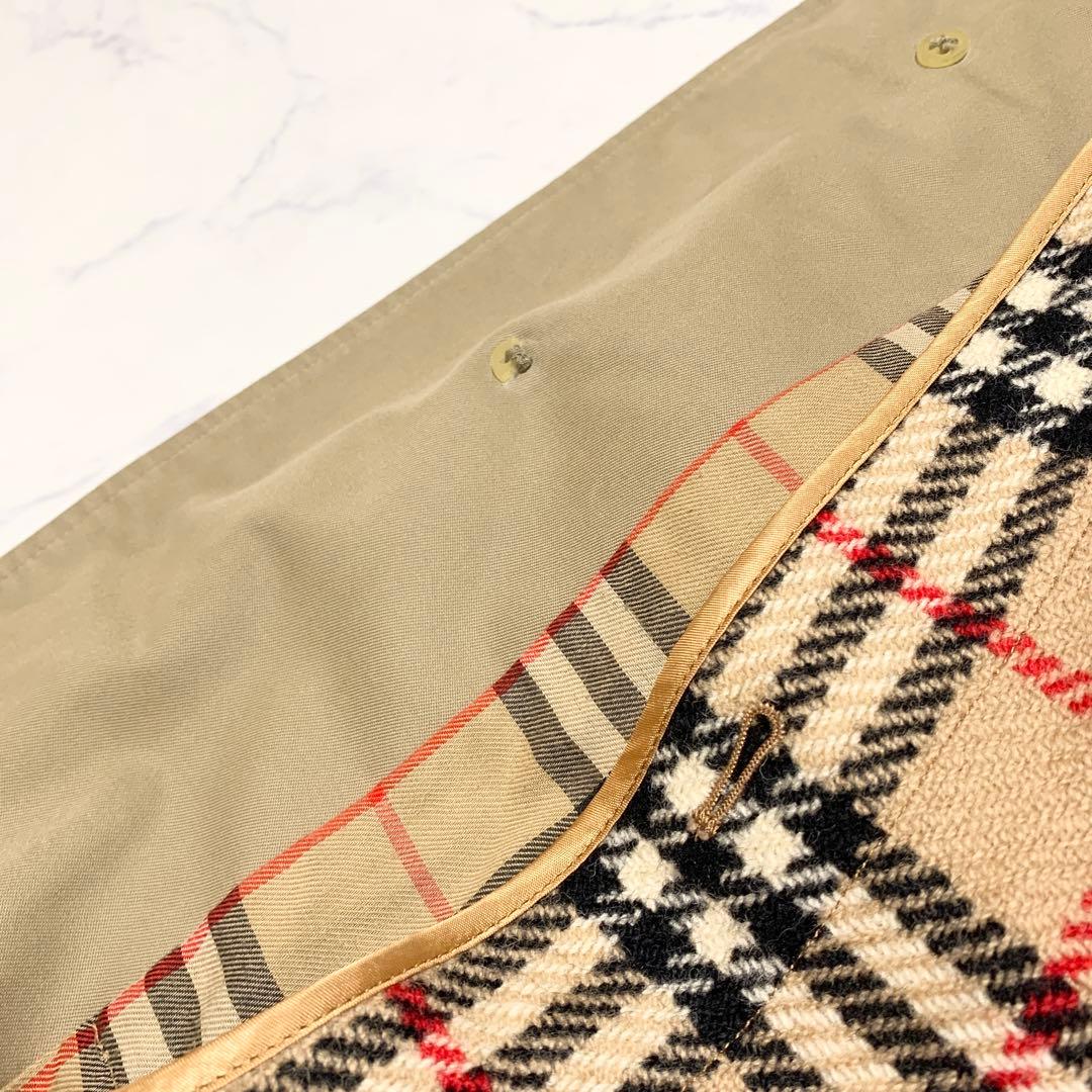 バーバリーズ 英国製 ステンカラーコート ノバチェック ライナー ベージュ 48